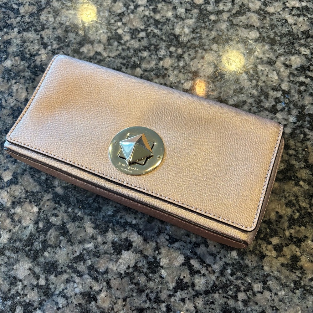 Kate Spade Rose Gold Clutch